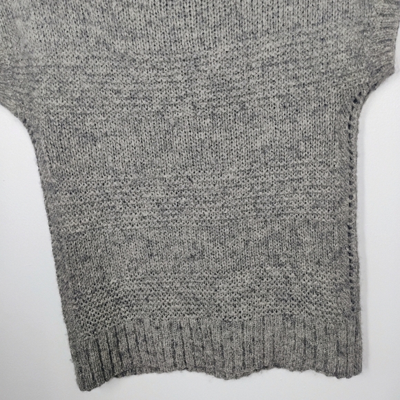 American Eagle Mohair Wool Blend Y2K Sweater Top Womens Large Gray Bella Swan - Picture 5 of 10